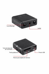 Mini Cámara Interior grabación 1080p con Visión Nocturna y Detección de Movimiento