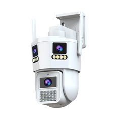 Cámara de Seguridad 3 Lentes WiFi Exterior con Seguimiento Automático y Visión Nocturna