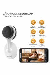 Cámara WiFi Interior 3MP para Hogar con Visión Nocturna y Audio Bidireccional
