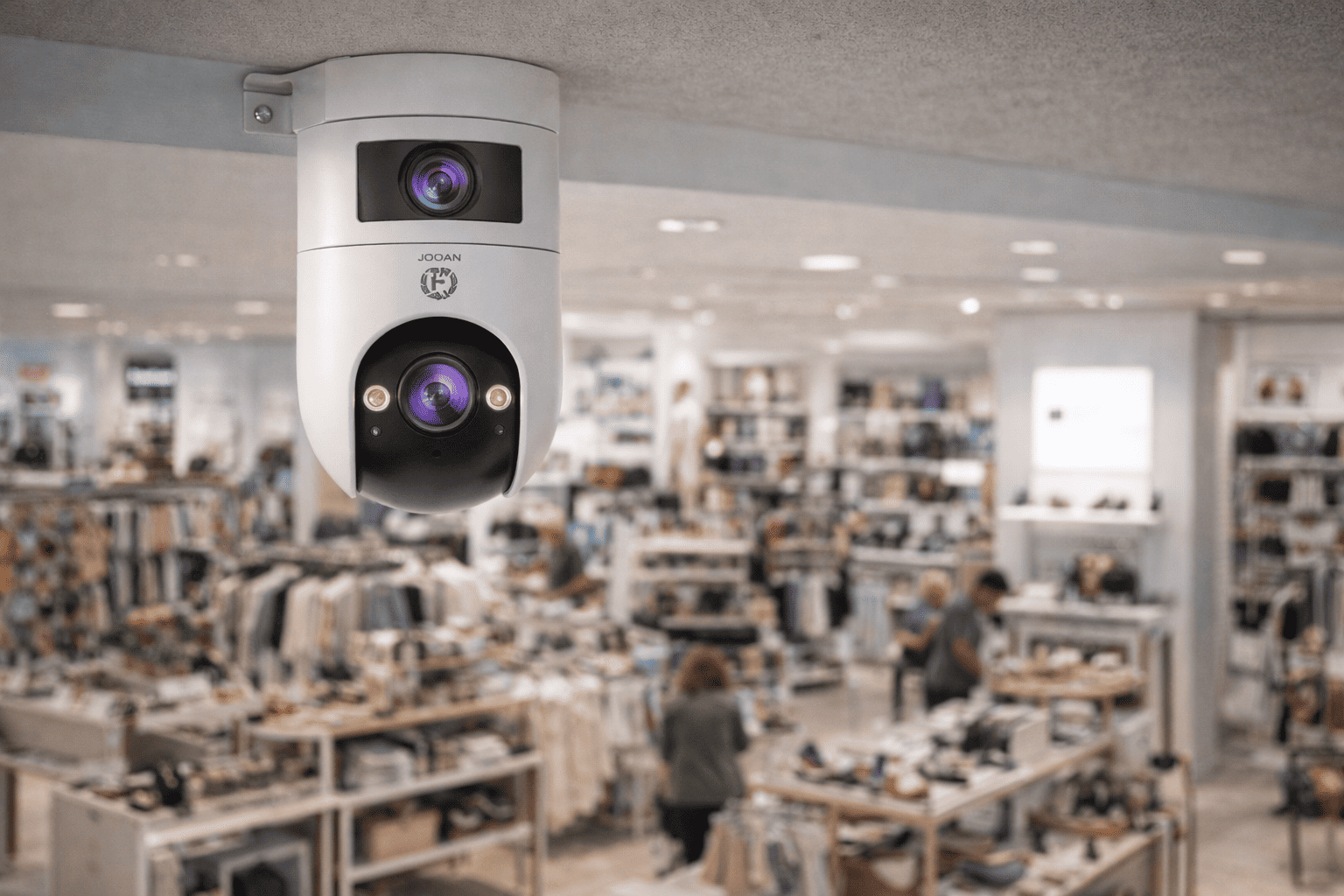 Cámara WiFi Exterior 4K con Doble Lente, PTZ y Seguimiento Automático